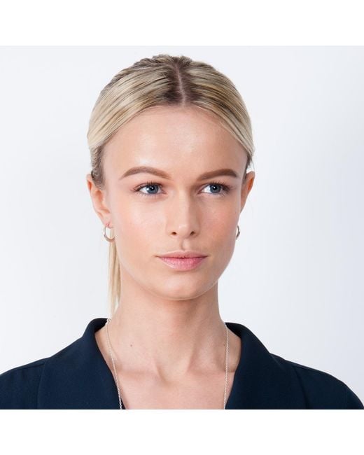 Lucy Quartermaine Metallic Solid Sterling Mini Drop Hoops