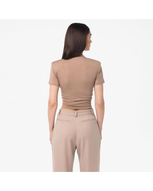 Mandragora Pink Turtleneck Ablo Cappuccino