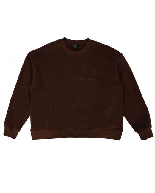 Rave on Trend Brown Horse Crewneck