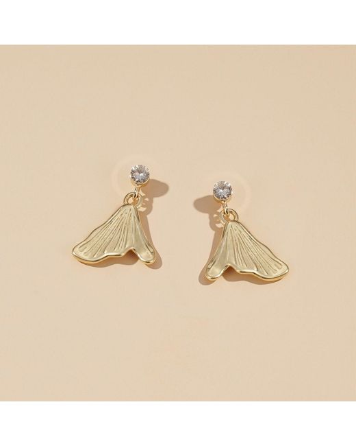 Rare Matters Jewelry Metallic Mini Mermaid Tail Earrings