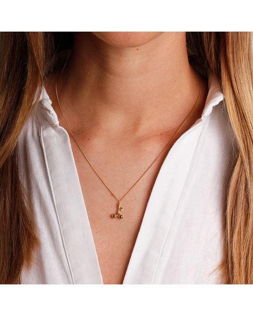 Lee Renee Metallic Cherry Necklace –
