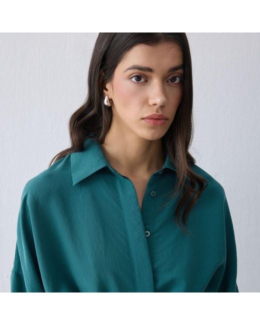 Thisisu Collection Green Verda Shirt Dress