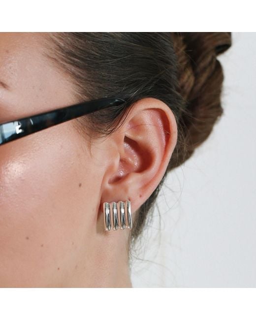 Miss Cecilia Metallic Classic Bar Studs