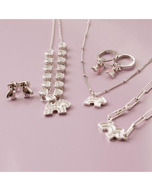 Cloud Haven Metallic Pit Bull Stud Earrings