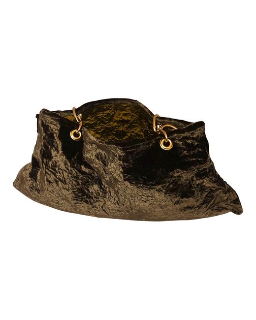Romer Millinery Black Morphy Moldable 3 Way Handle Bag