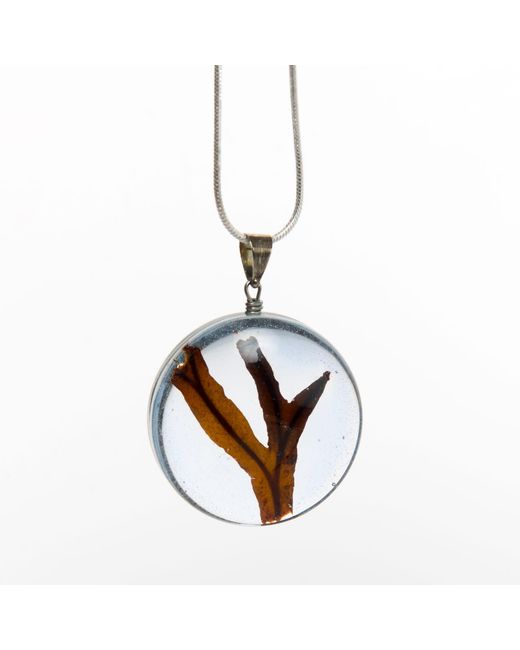 Laura Daili Metallic Neutrals Baltic Seaweed – Glass Pendant
