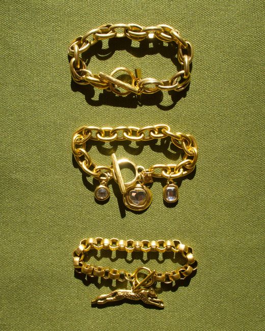 Sccollection Brown Daisy Rhinestone Bracelet