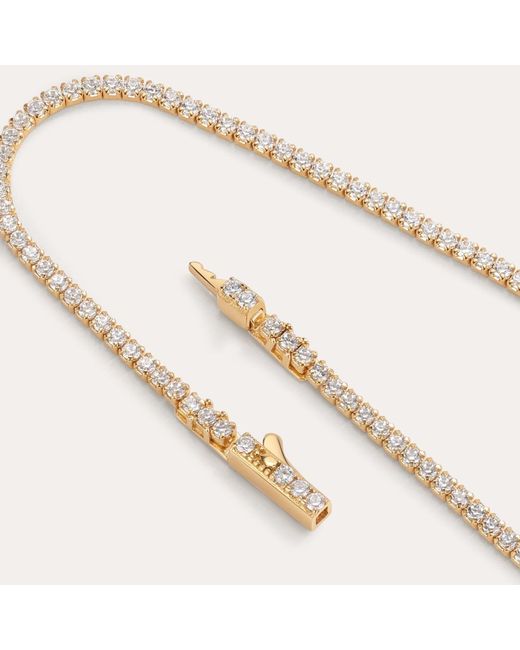 Vanhi Metallic Alba Tennis Necklace