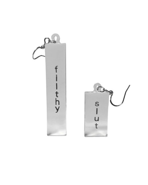Studio Syg Metallic Filthy Slut Earrings