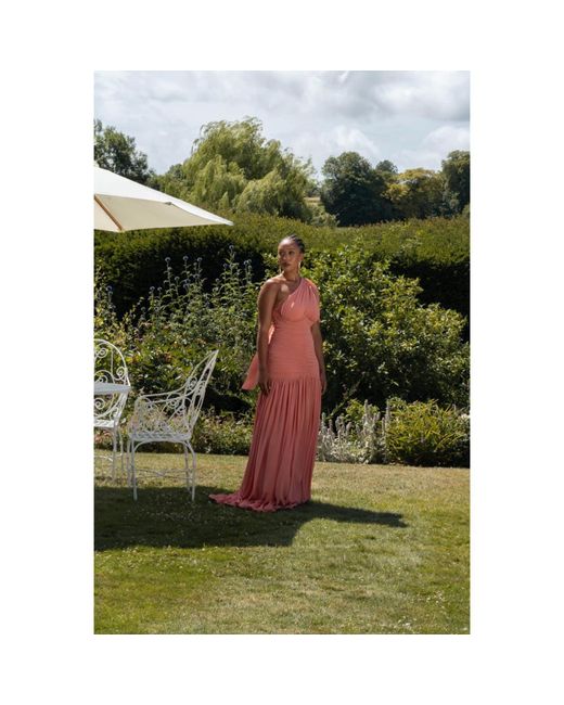 Lamide Sadipe Red Seraphina Coral Dress