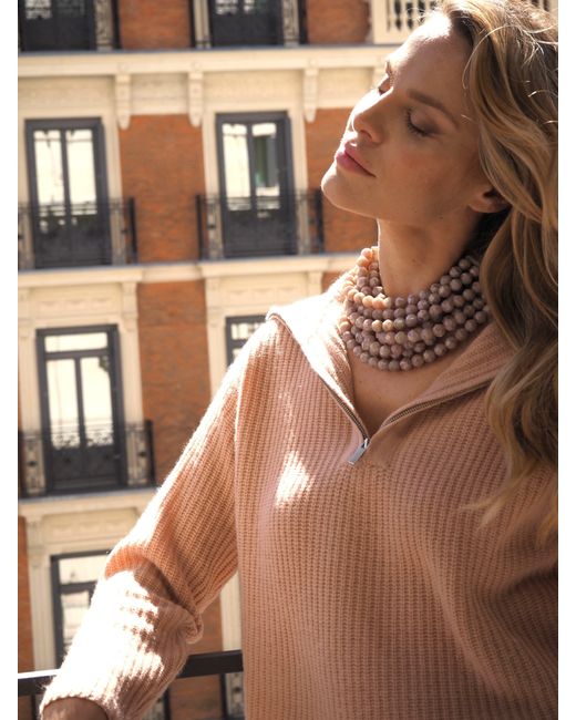 Fairchild Baldwin Natural Neutrals Bella Iridescent Mushroom Necklace