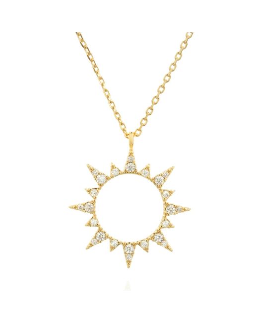 C.J.M Metallic Sun Necklace