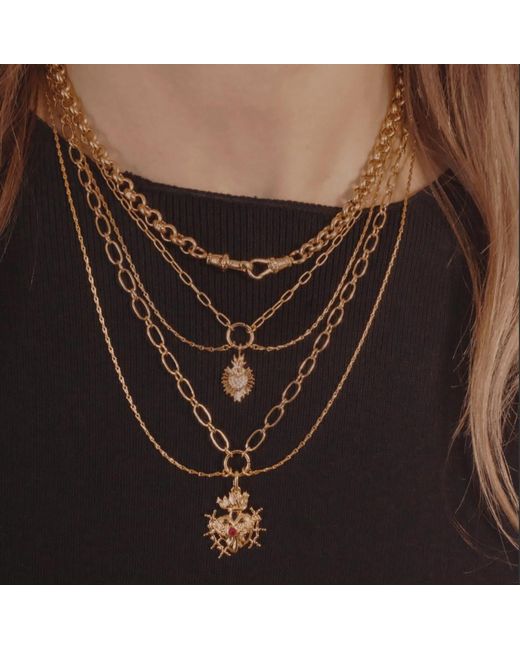 IN CAUDA VENENUM Metallic Devotion Necklace