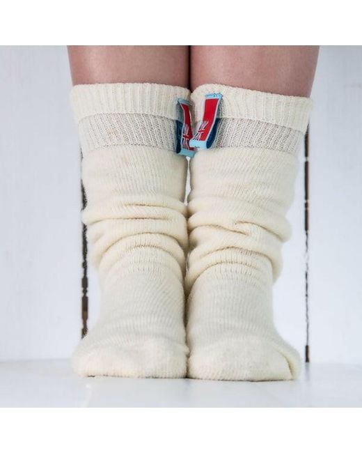 Arthur Beale White Arctic Seaboot Socks