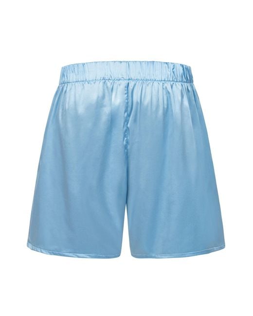 Ekcentrik Blue Satin Boxers for men