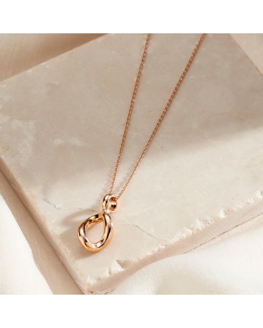 Posh Totty Designs Metallic Organic Drop Pendant Necklace