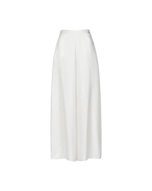 Vazaf White Satin Pants