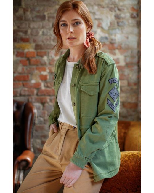 &SONS Trading Co Green Damsons Combat Jacket Army