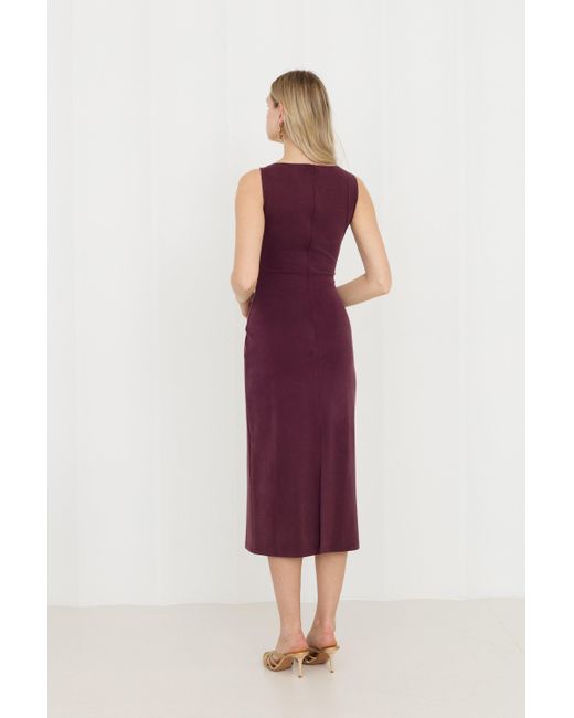 Undress Purple Olivia Grape Midi Bodycon Dress