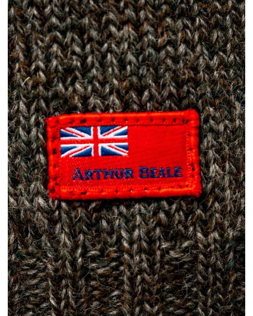 Arthur Beale Brown Oiled Wool Pelmo Jumper for men