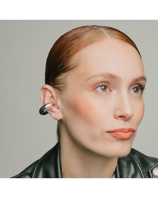 Kirei Black Bold Ear Cuff – Stainless Steel