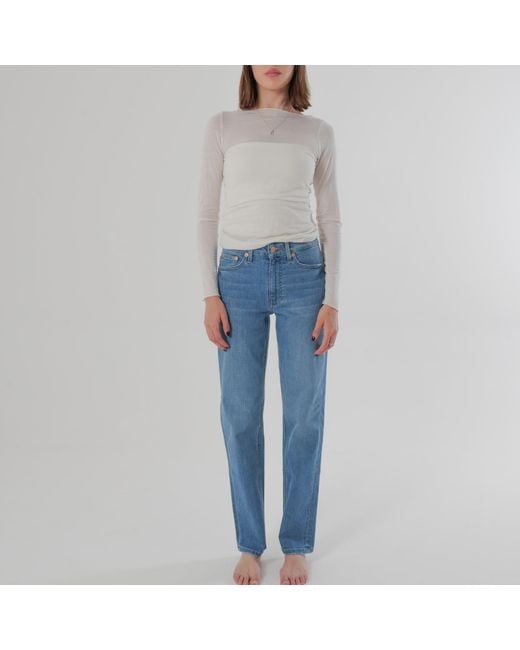 Her & Glory Blue Mary Slim Straight Leg