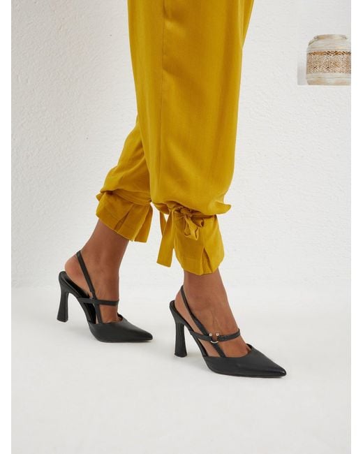 Lumina Eligma Yellow The Arabesque Vest Ensemble – Mustard