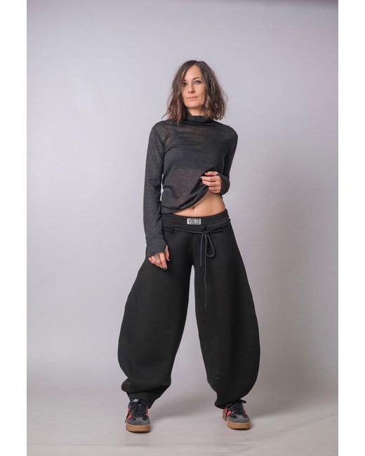Yogi8Apparel Black Soft Rebellion Balloon Joggers