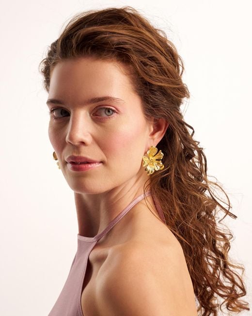 Kybele Studio Metallic Flora Earrings