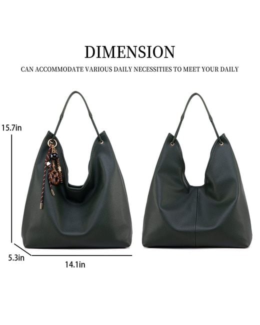 Mkf Collection - J'omor Black Eloa Hobo Bag With Wallet