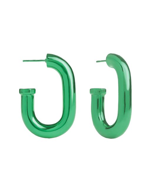 Lavani Jewels Green Mercedes Hoops