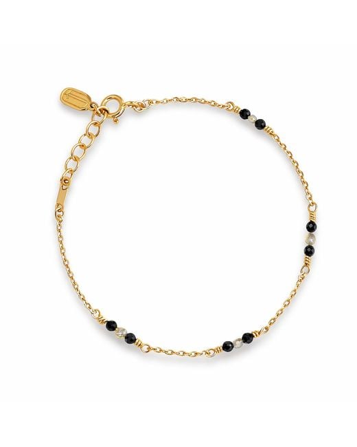 Inari Jewellery Metallic Amarus Bracelet – -Filled With Spinel & Labradorite