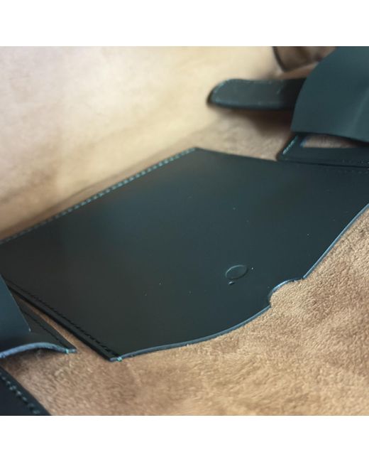 godi. Black The Roon Top Handle Leather Bag