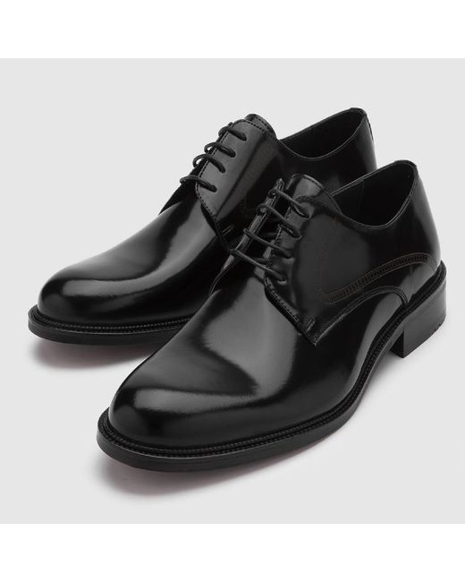 Ilvi Black Ove Florentic Leather Derby Shoe for men