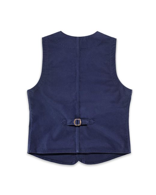 &SONS Trading Co Blue Watson Waistcoat Midnight for men