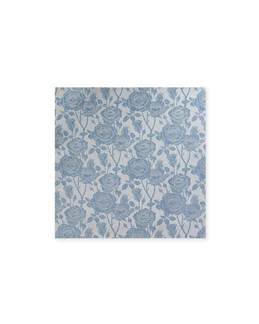 Gresham Blake Blue Light Rose Pocket Square for men