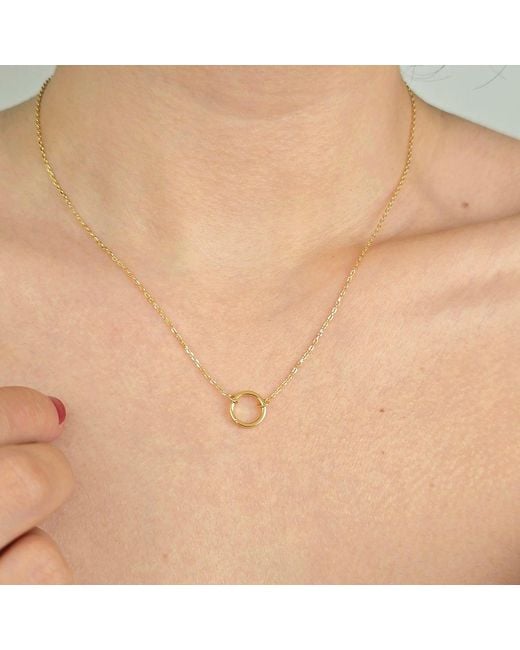 Harfi Metallic Plated Necklace With Openable Spring Clasp