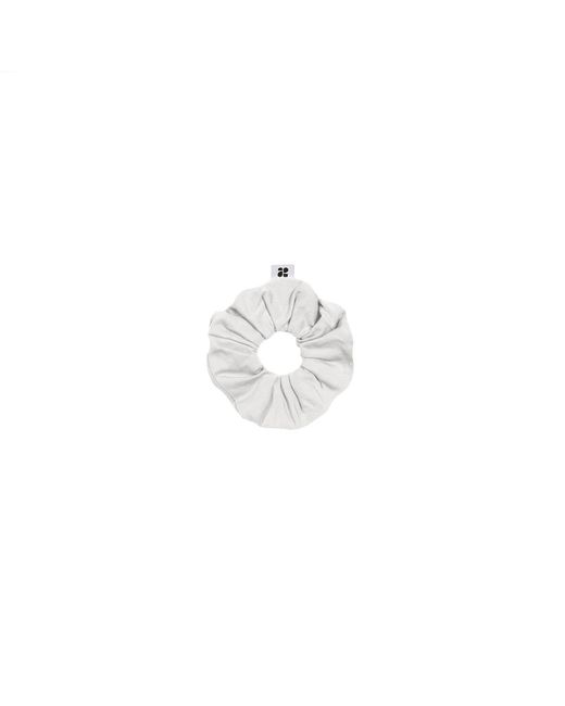 The New Orchard White Upcycled Vegan Scrunchie