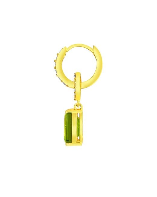 GEM BAZAAR Green Greta Peridot Drop Earrings