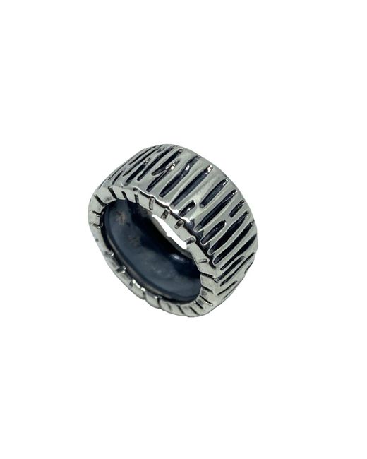 Tg-Jewellery by Tamara Gervasio Metallic Wheel Flat Band Ring – Sterling for men