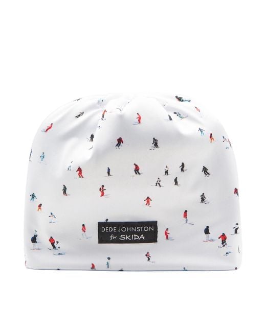 Dede Johnston White Skier Nordic Hat