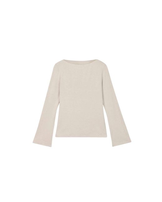 Dāl the Label Natural Neutrals Wool Blend Knit Sweater Oat