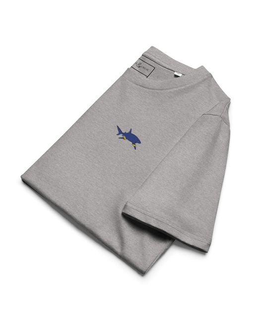 Anchor and Crew Gray Heather Shark Gone Swimming