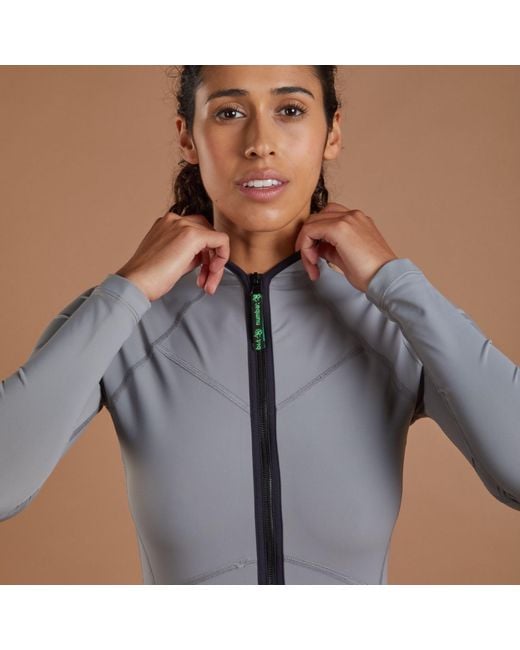 NUMBAT Blue Carla Zipper Swimsuit With Long Sleeves