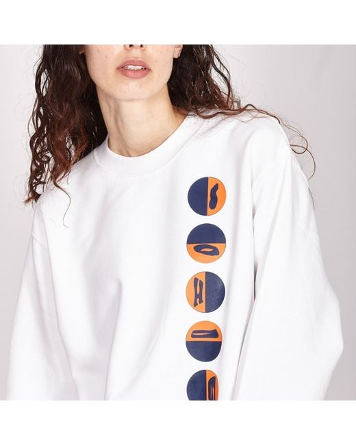 SOHUMAN White Voi Organic Cotton Sweatshirt