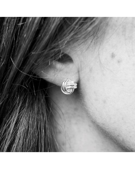 Auree Jewellery Metallic Rose Walton 9Ct Three Knot Earrings