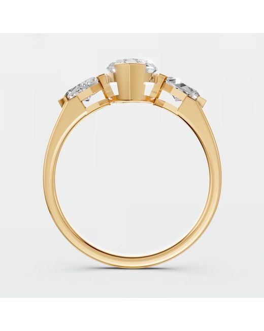 Aya Fine Jewelry Metallic 2.50 Ct Marquise Lab Grown Diamond Engagement Ring