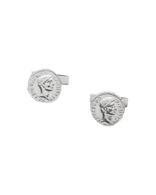 Simon Kemp Jewellers Metallic Caesar Cufflinks for men