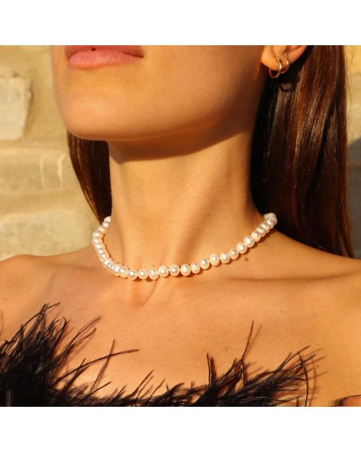 Mineralgems•Studio White Classic Pearl Neacklace