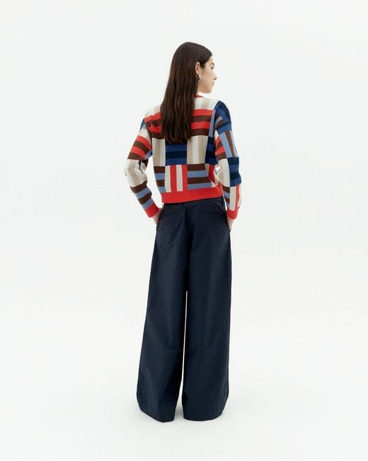 Thinking Mu Red Philis Knitted Sweater